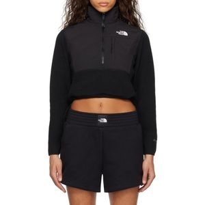 NEW The North Face Black Denali Crop Jacket - Black